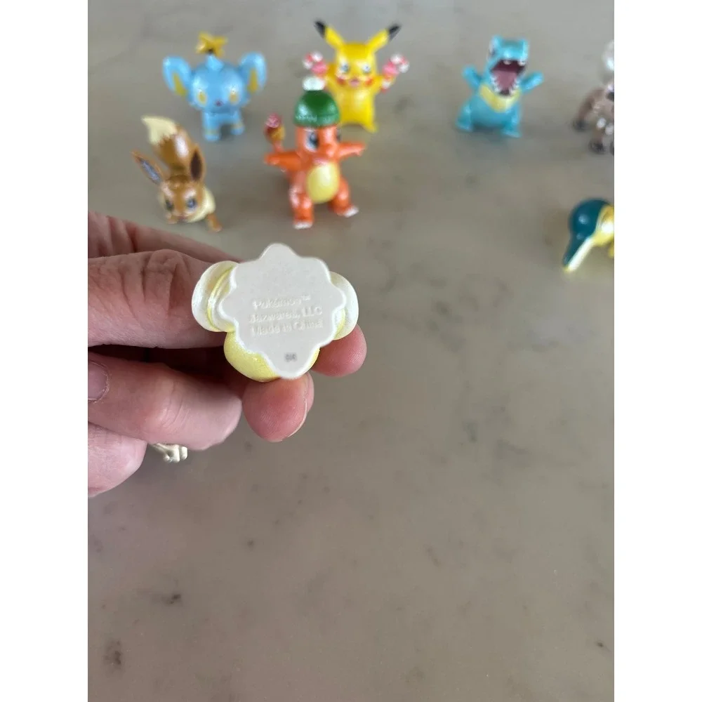 Pokemon Battle Figure Multi Pack Jazwares Pikachu Charmander Eevee 9pc Lot